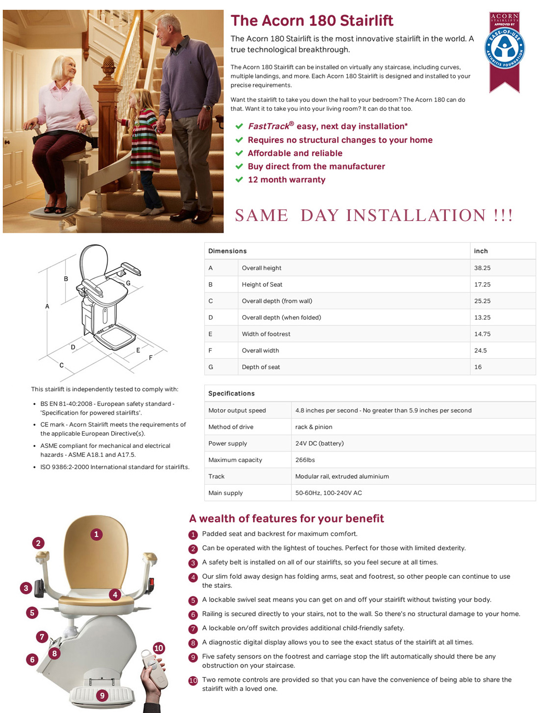 curved stairlift